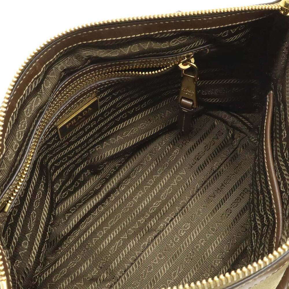 PRADA Brown Leather Shoulder Bag - Picture 9 of 10